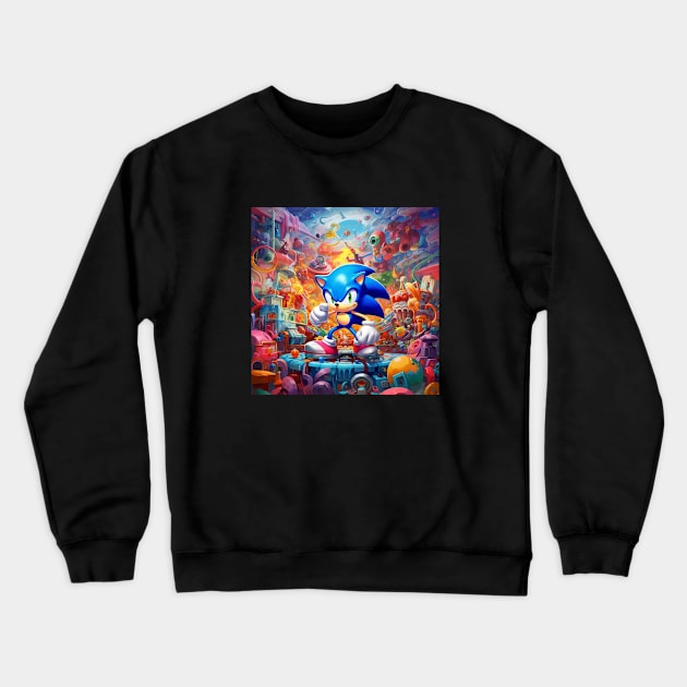 THE WORLD OF SONIC Crewneck Sweatshirt by Drank